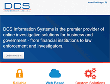 Tablet Screenshot of dcsinfosys.com